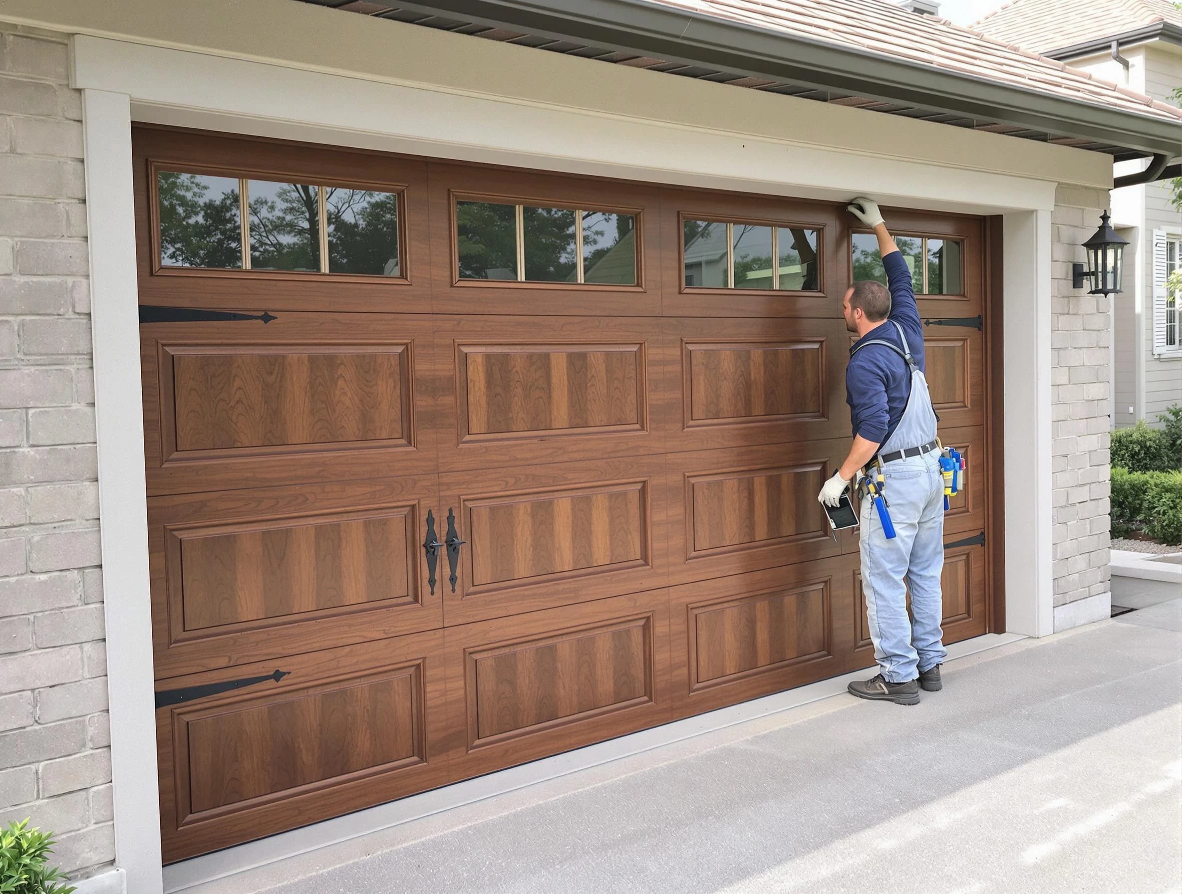 Custom garage door showcase by Milford Garage Door Repair in Milford