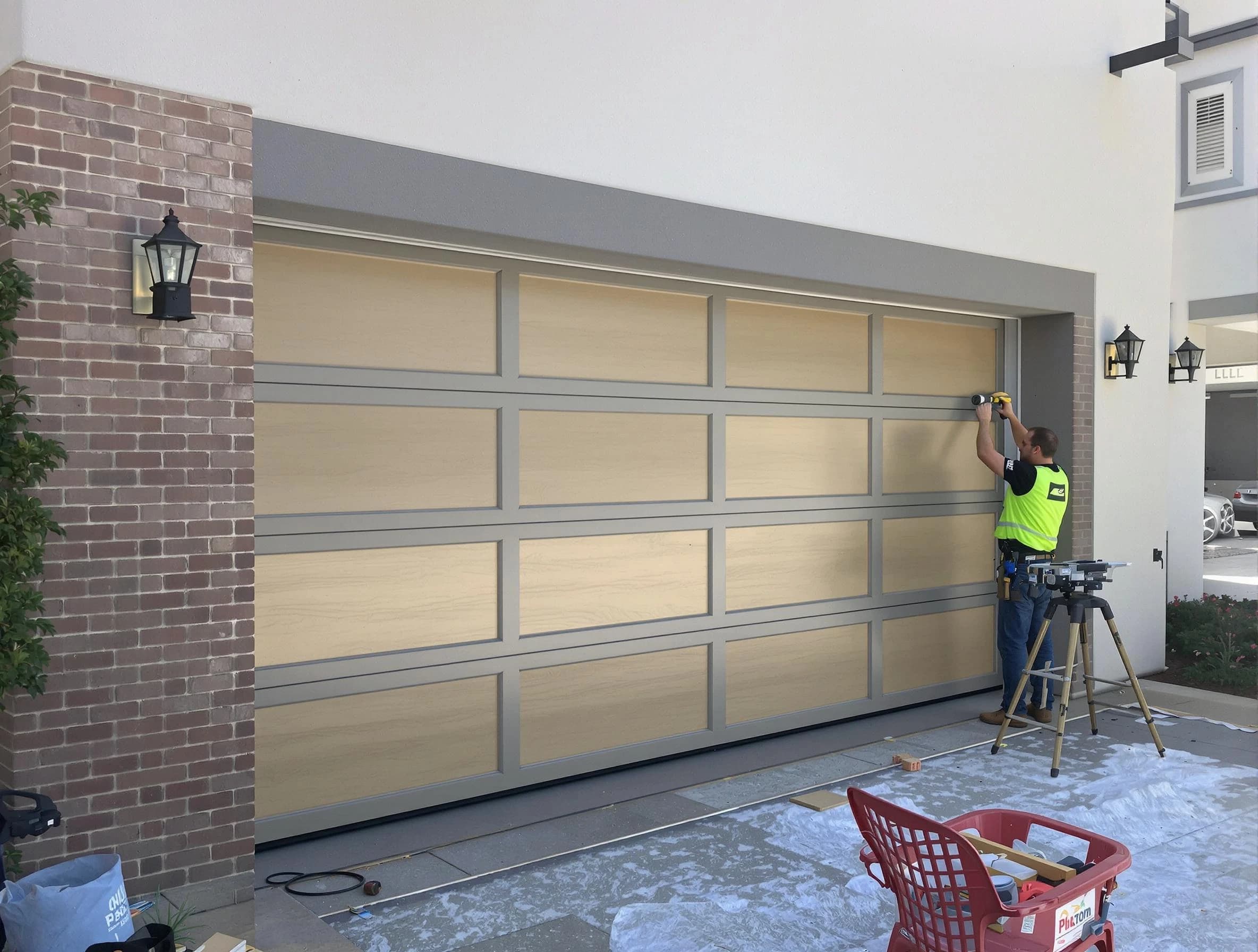 Garage door replacement service by Milford Garage Door Repair in Milford