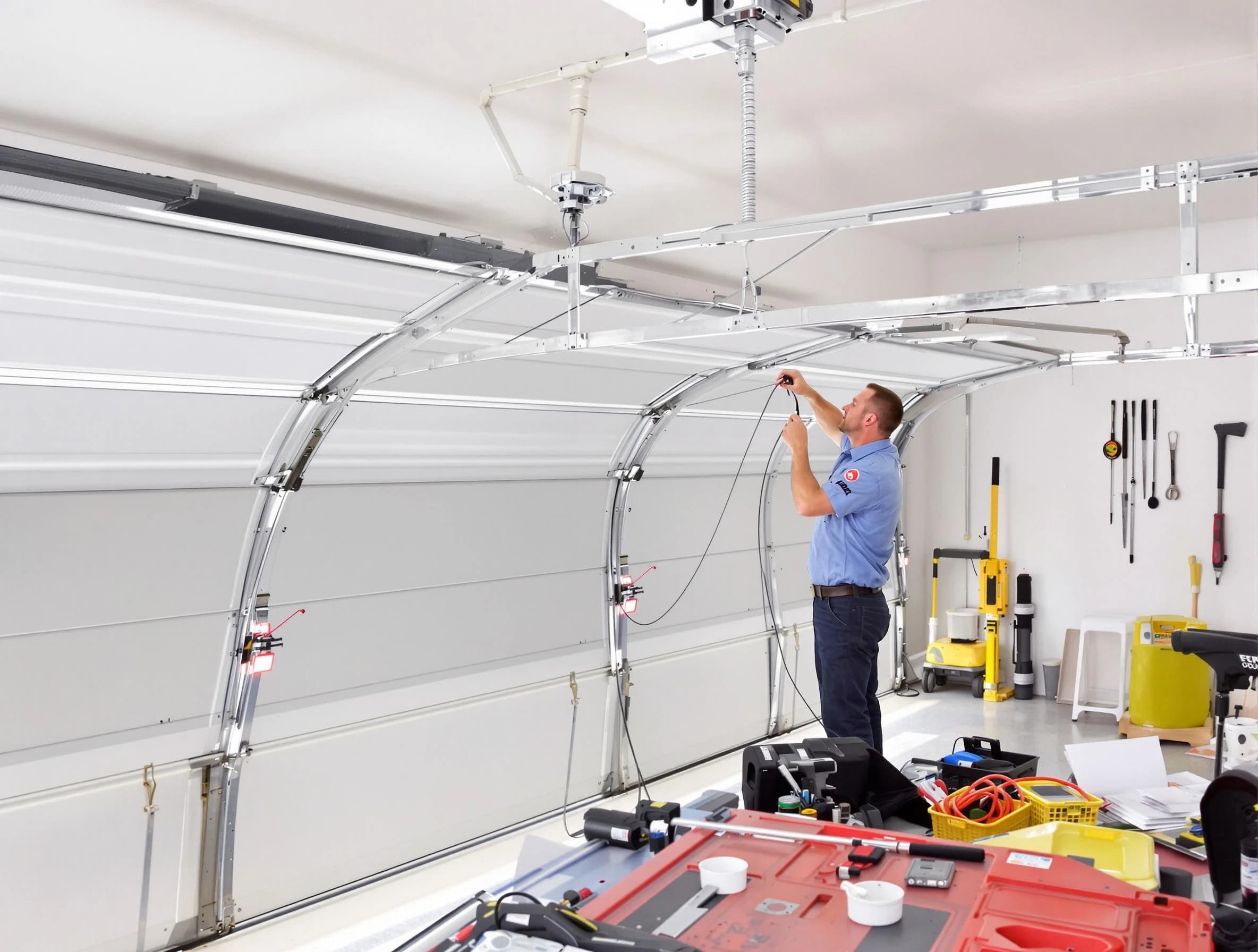 Garage door cable repair service by Milford Garage Door Repair in Milford