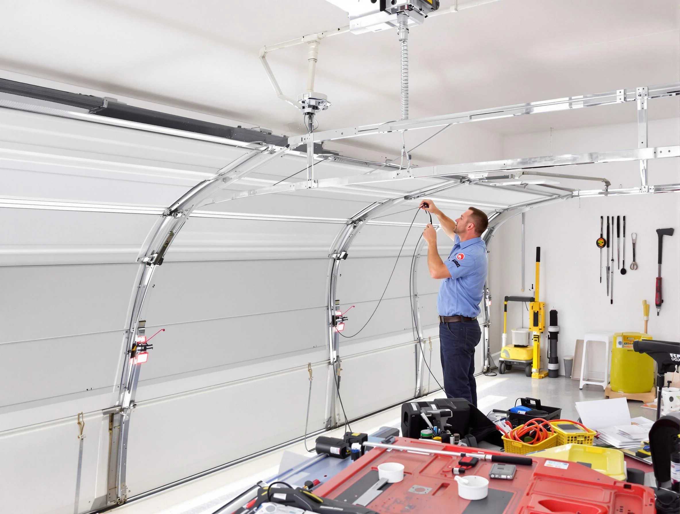 Garage door cable repair service by Milford Garage Door Repair in Milford