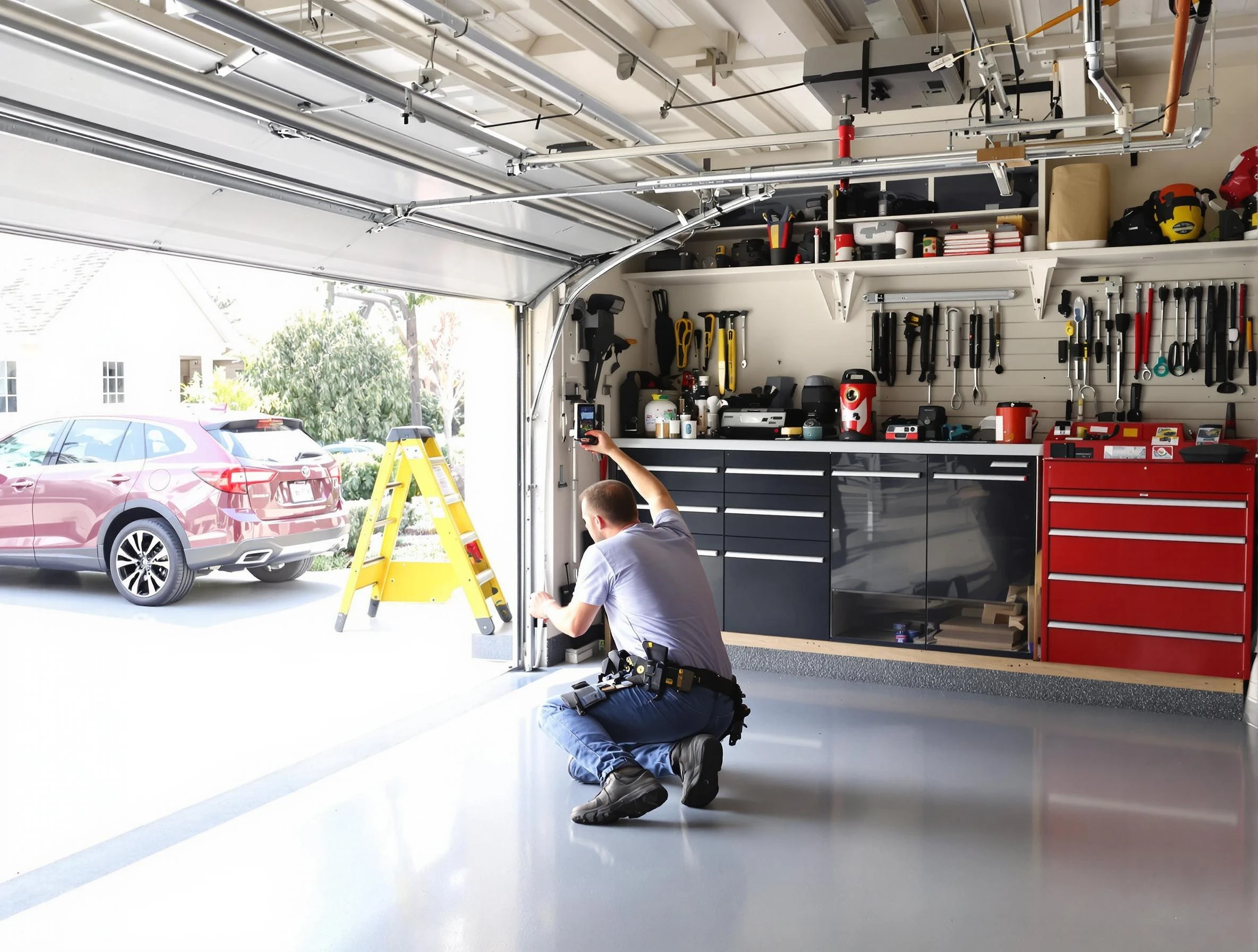 Local garage door repair service by Milford Garage Door Repair in Milford