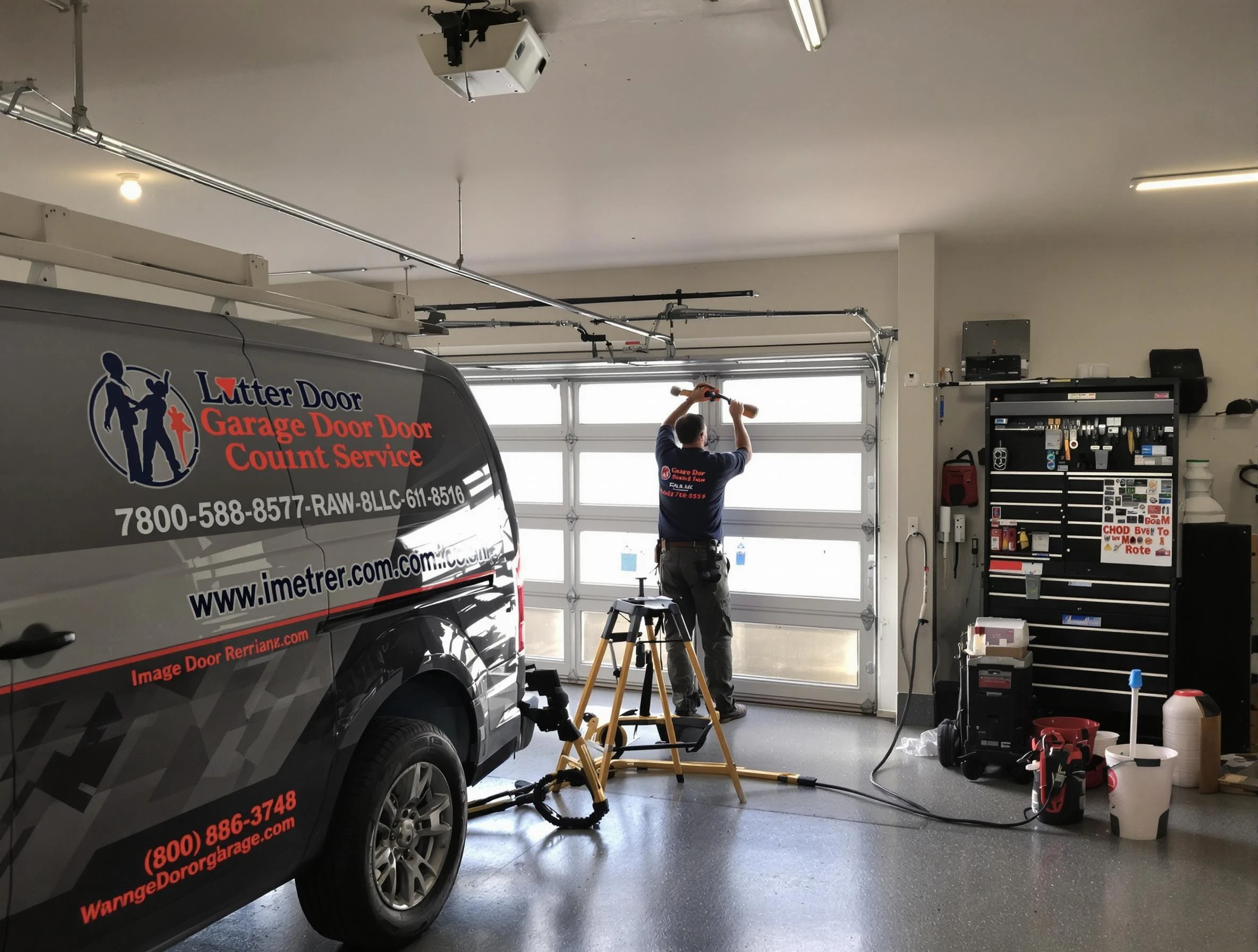 Milford Garage Door Repair rapid response team performing same-day repair in Milford